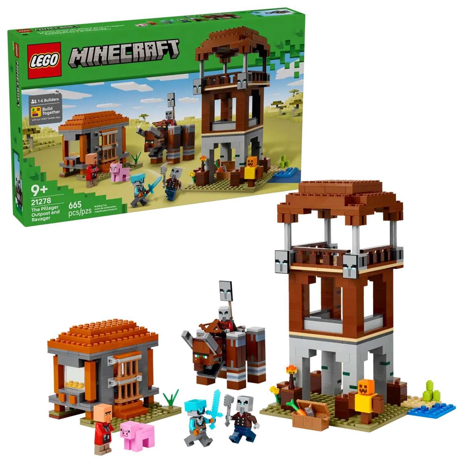 Конструктор LEGO Minecraft Форпост мародеров 665 дет. - фото 1