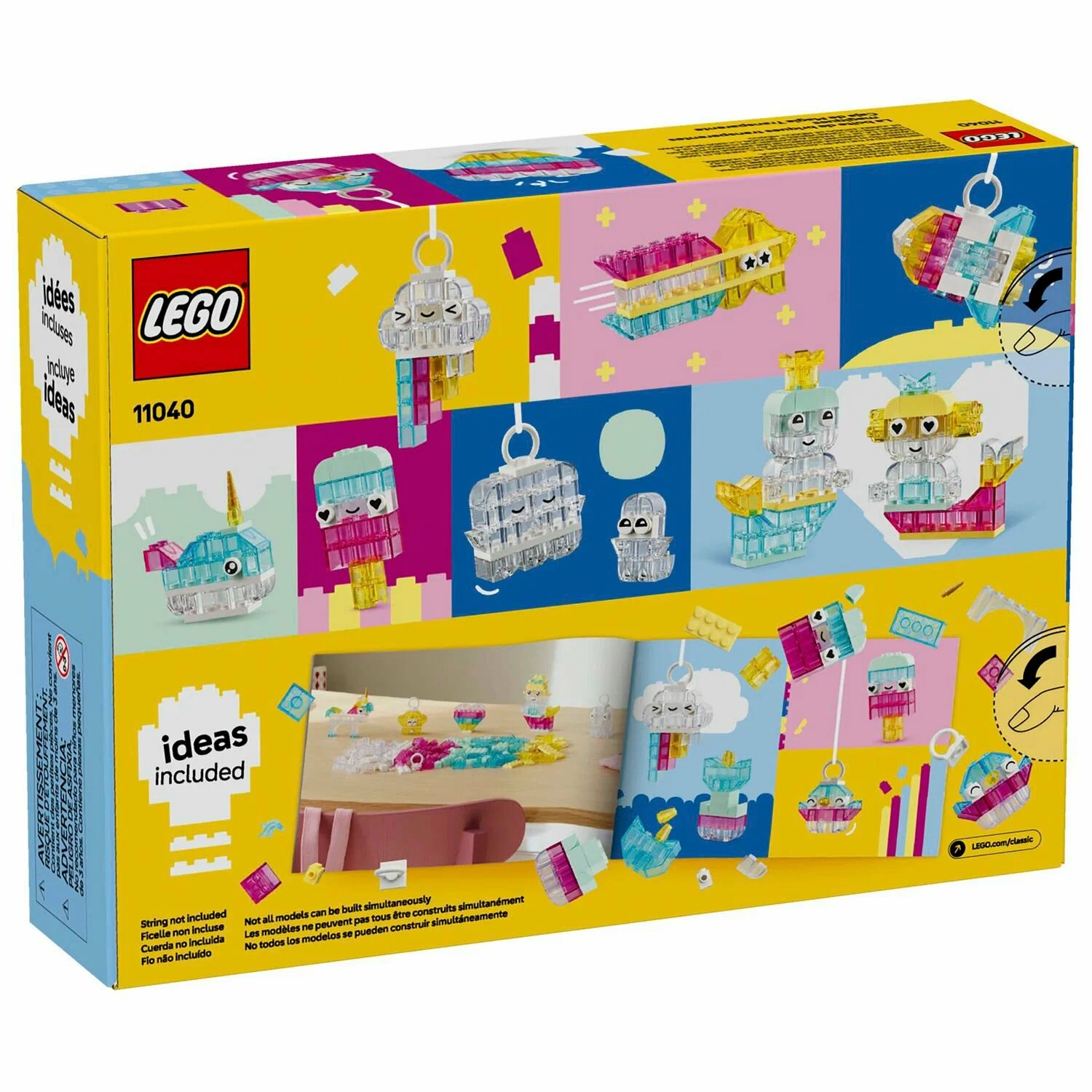 Конструктор LEGO Classic Волшебство прозрачных деталей 340 дет. - фото 9