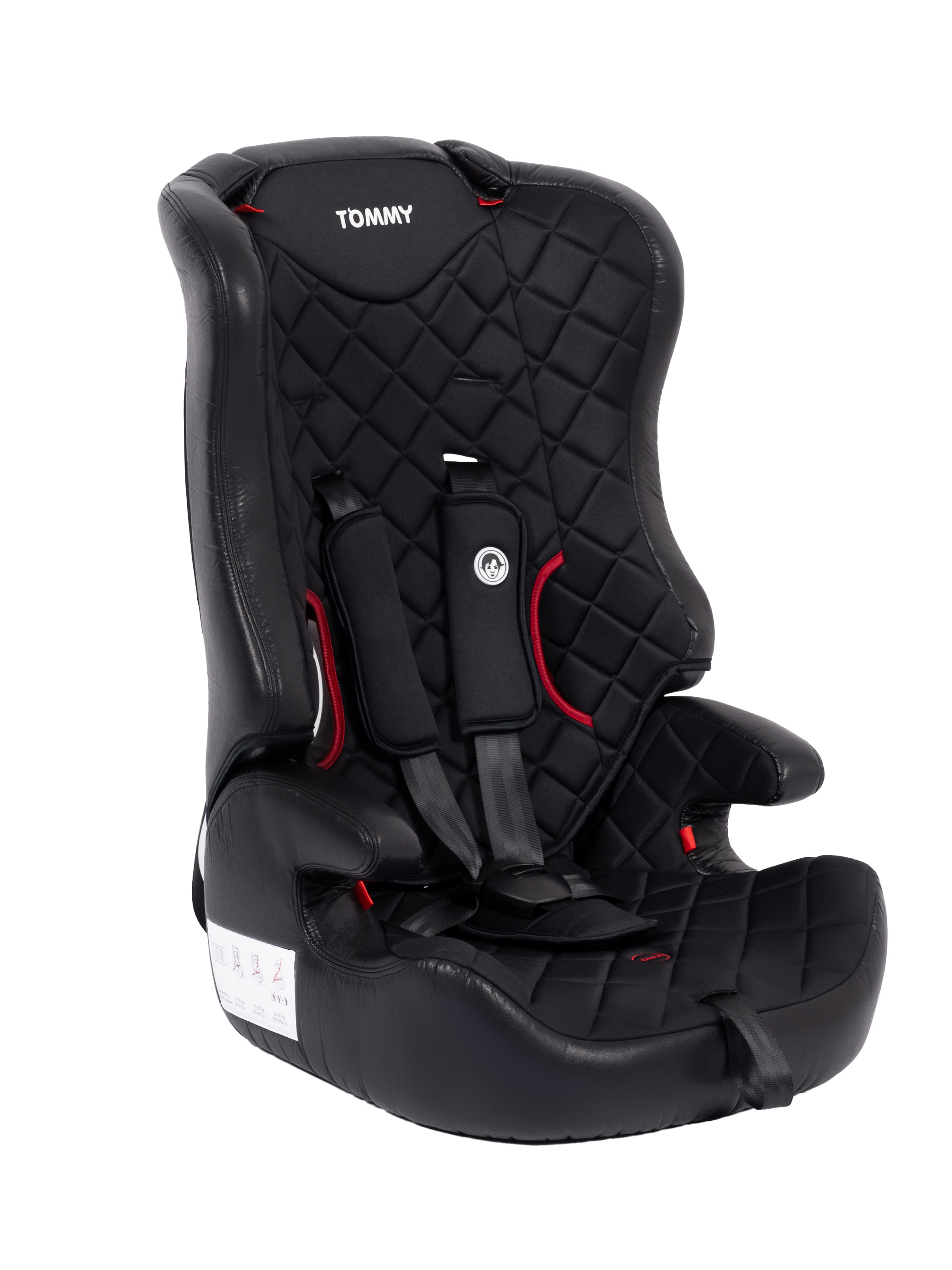 Автокресло TOMMY 1/2/3 (9-36 кг) черный - фото 12