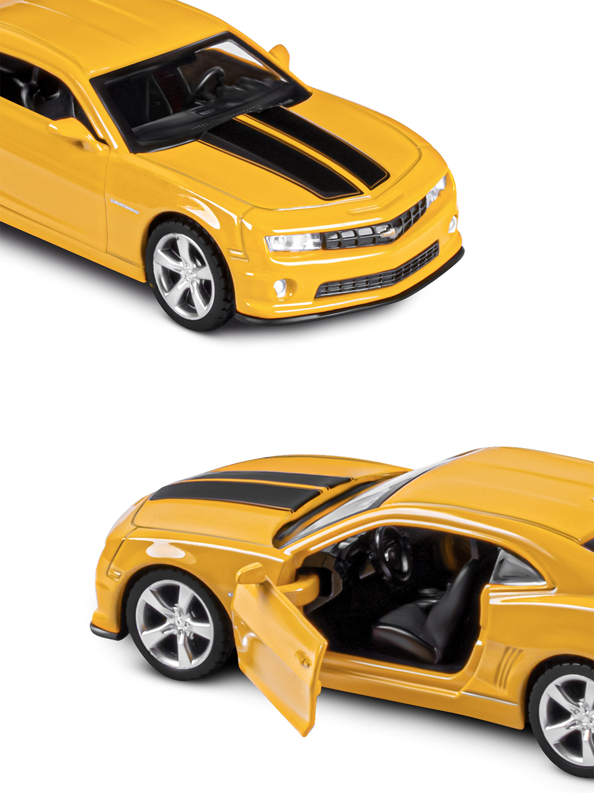Автомобиль АВТОпанорама Chevrolet Camaro SS 1:43 JB1200137 - фото 8