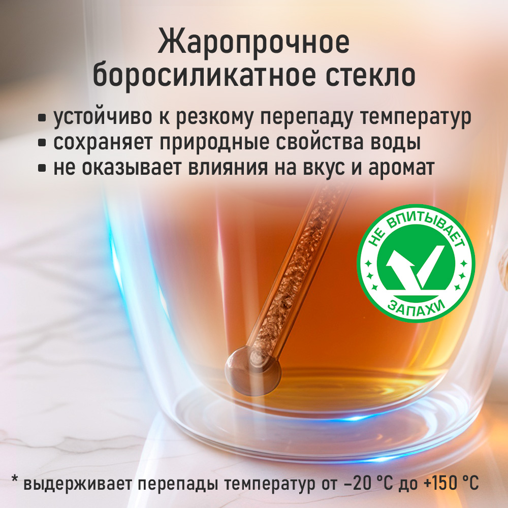 Прозрачные кружки MARTA MT-GD3780A - фото 6