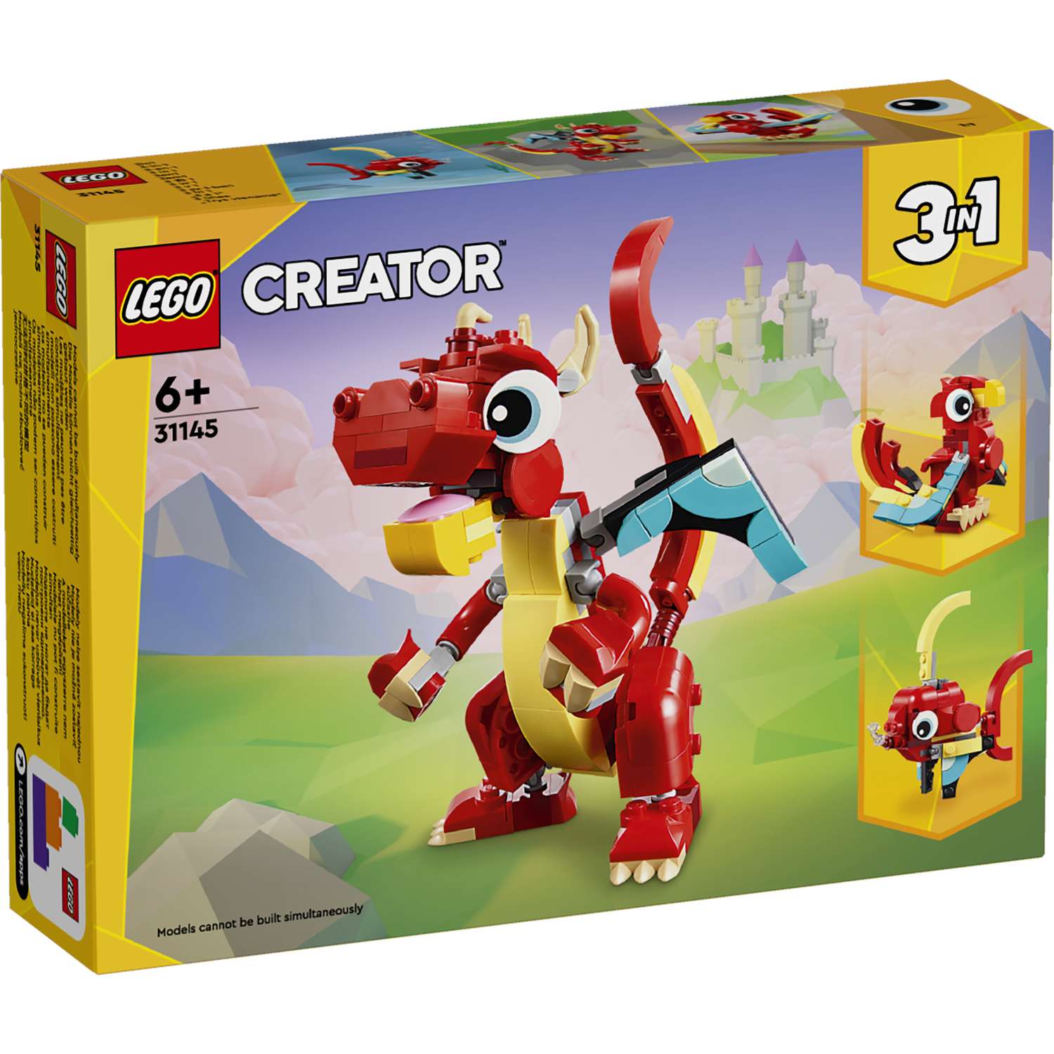 Конструктор LEGO Classic Красный дракон 149 дет. - фото 7