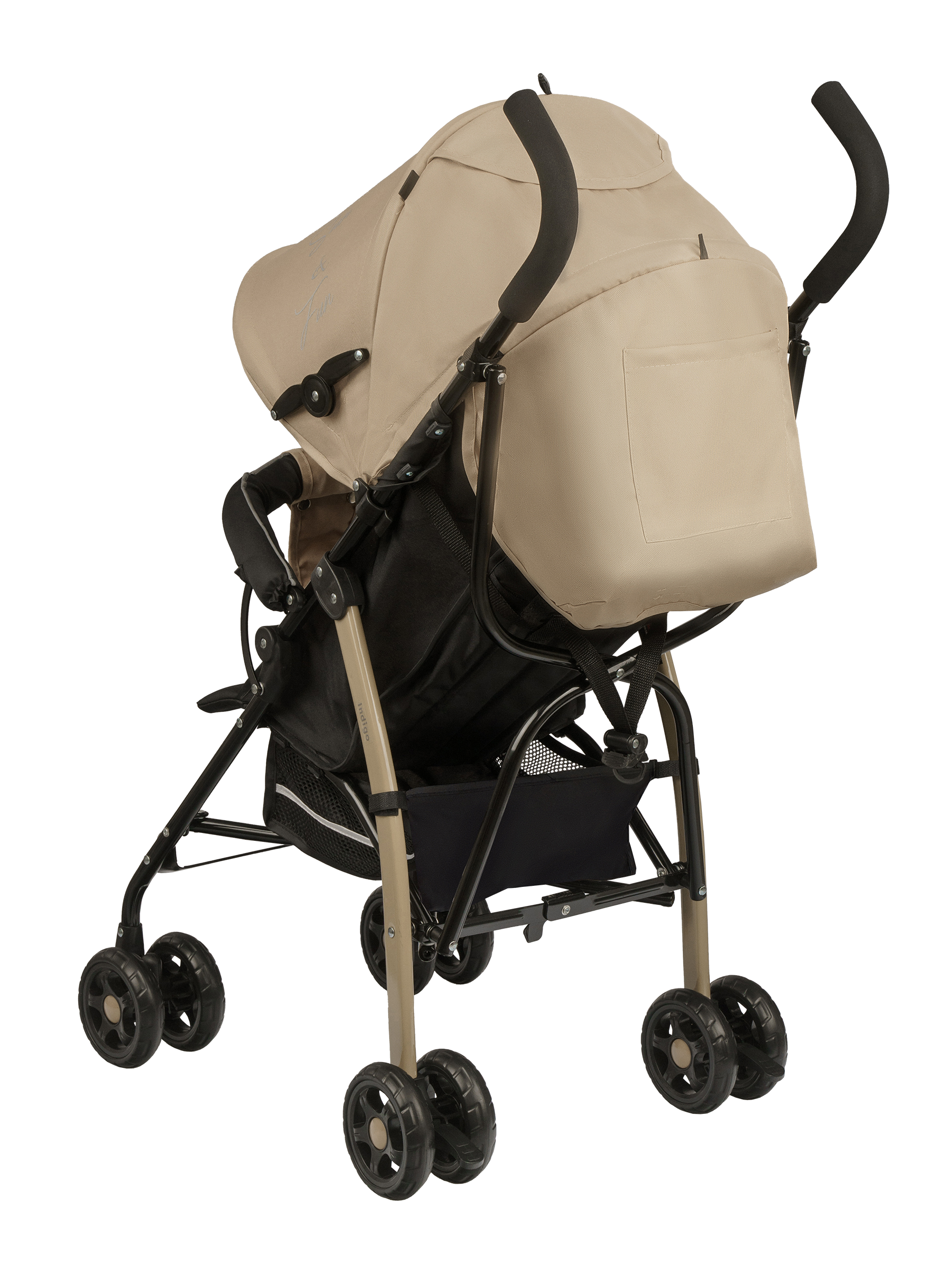 Коляска прогулочная Indigo Bono бежевый - фото 11