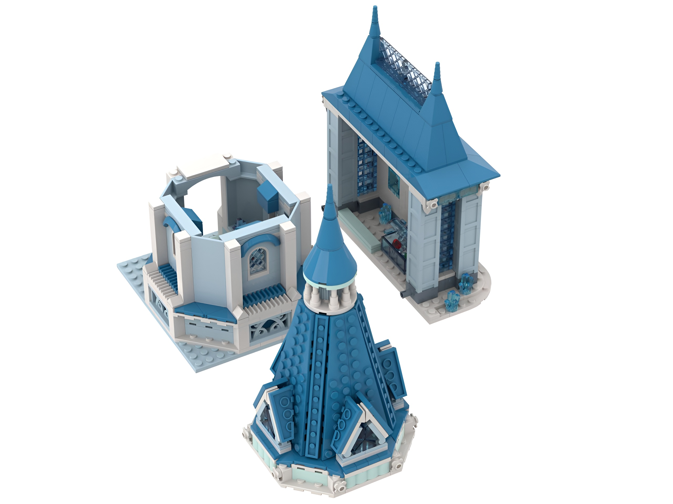 Конструктор brick labs Терем Морозко из мини-блоков 2188 дет. - фото 10