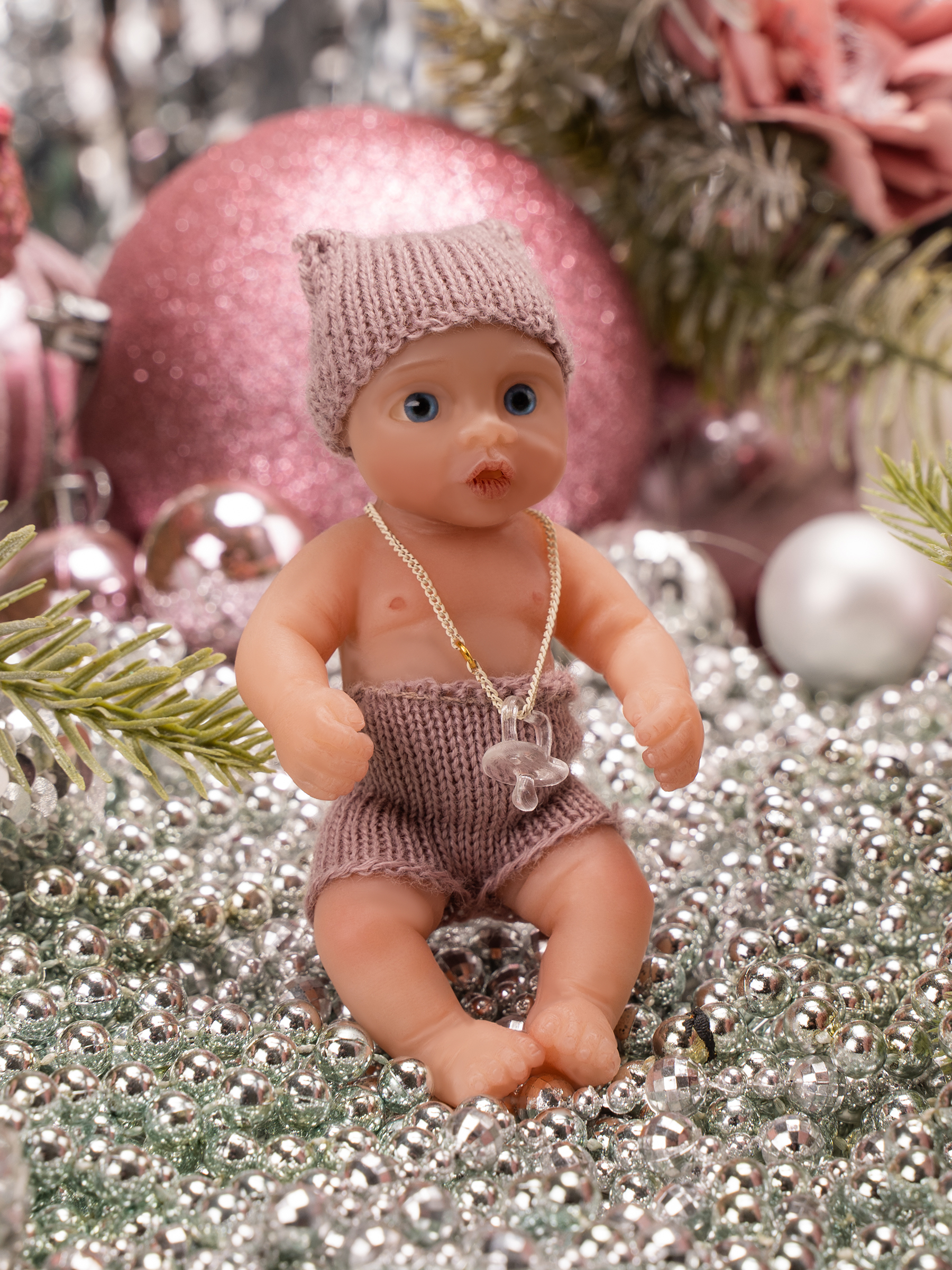 Кукла мини Magic Manufactory Magic baby Пупс сиреневый высота 12 см 4631162180895 - фото 16