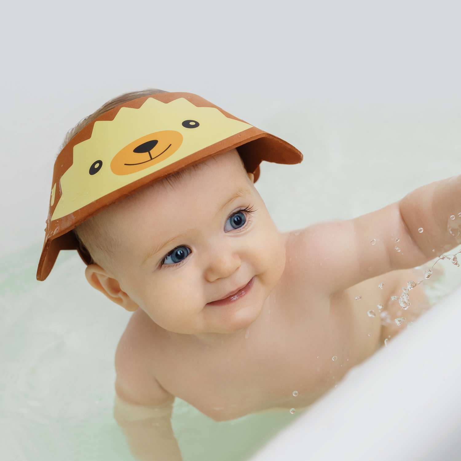Козырек для мытья головы ROXY-KIDS Ежик Коричневый - фото 7