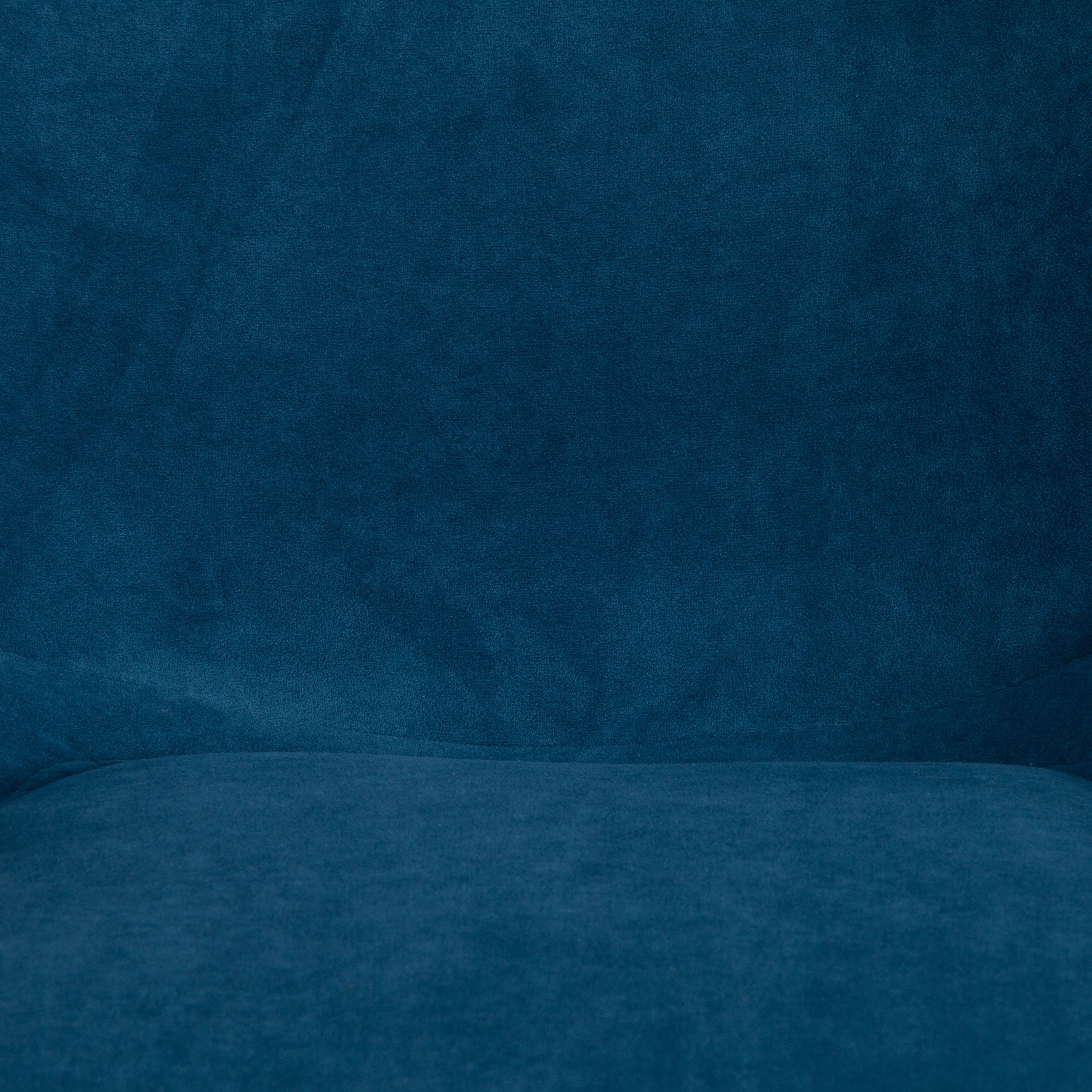 Компьютерное кресло TETCHAIR флок синий - фото 16