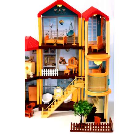 Домик для кукол SHARKTOYS 72 см с мебелью
