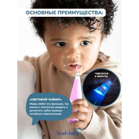 Зубная щетка электрическая Brush-Baby от 0 лет