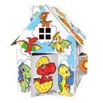 Набор для творчества PREZENT Динозавры Домик-раскраска