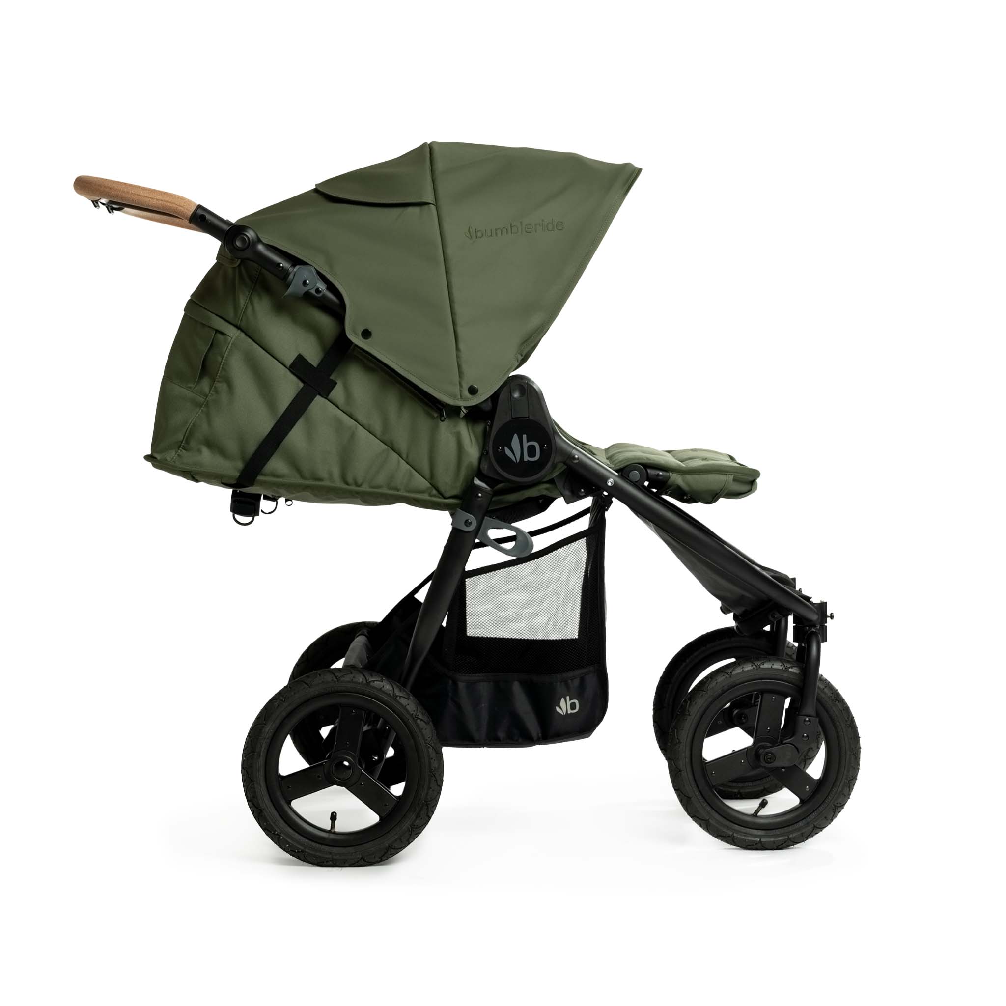 Коляска прогулочная Bumbleride Indie Twin 2025 / Olive - фото 12