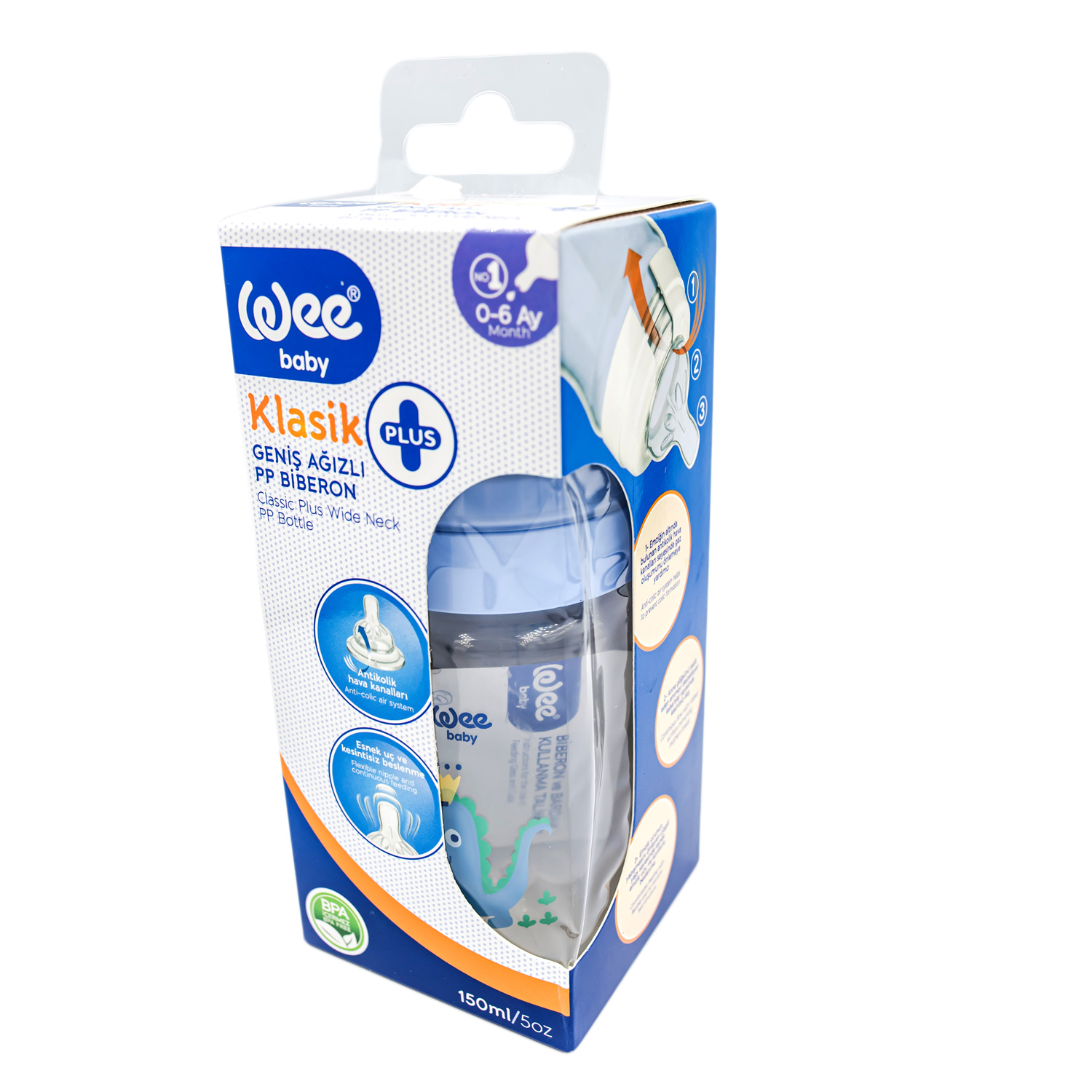 Бутылочка WeeBaby Classic+ 150 мл - фото 2