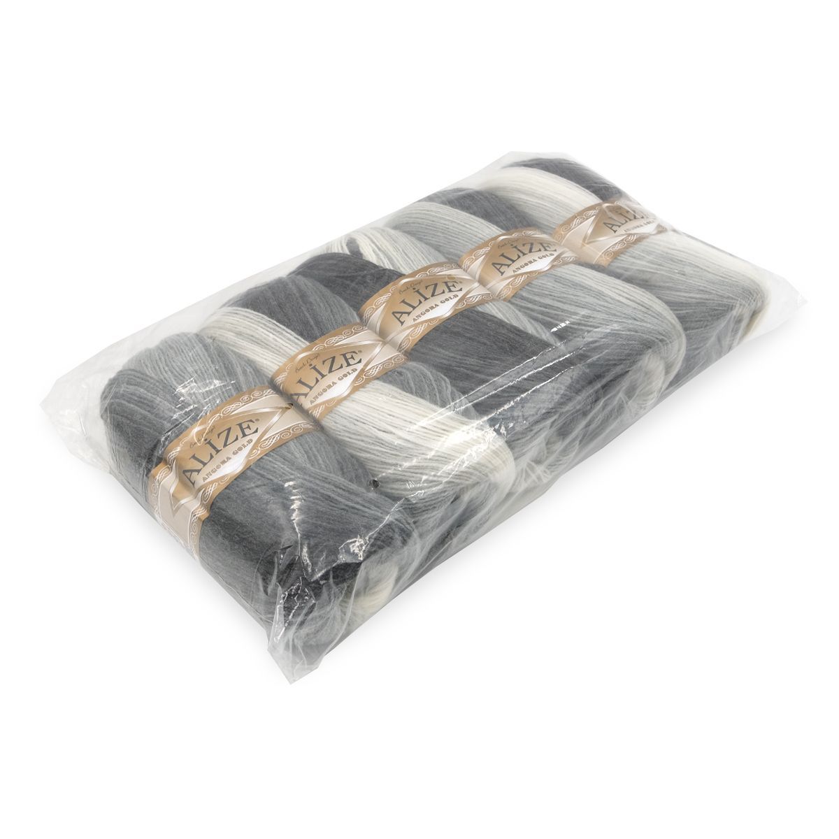 Пряжа Alize для вязания зимних вещей Angora Gold Batik 100 гр 550 м 5 мотков 1900 секционный - фото 8