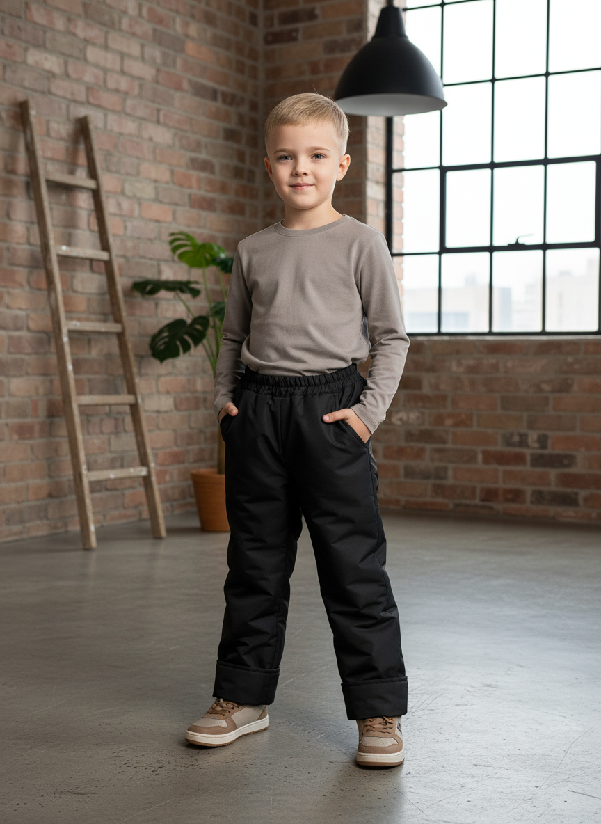 Брюки Arctic kids 10-025 черный - фото 2