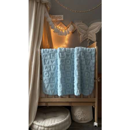 Плед ОТК 140 x 100 см велсофт