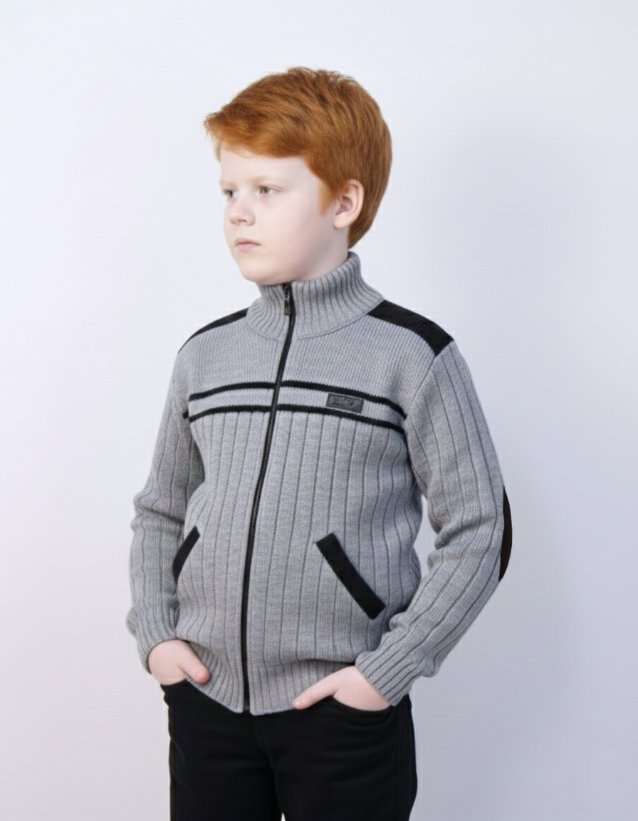 Кардиган AS TEKS VIT-001/ серый - фото 2