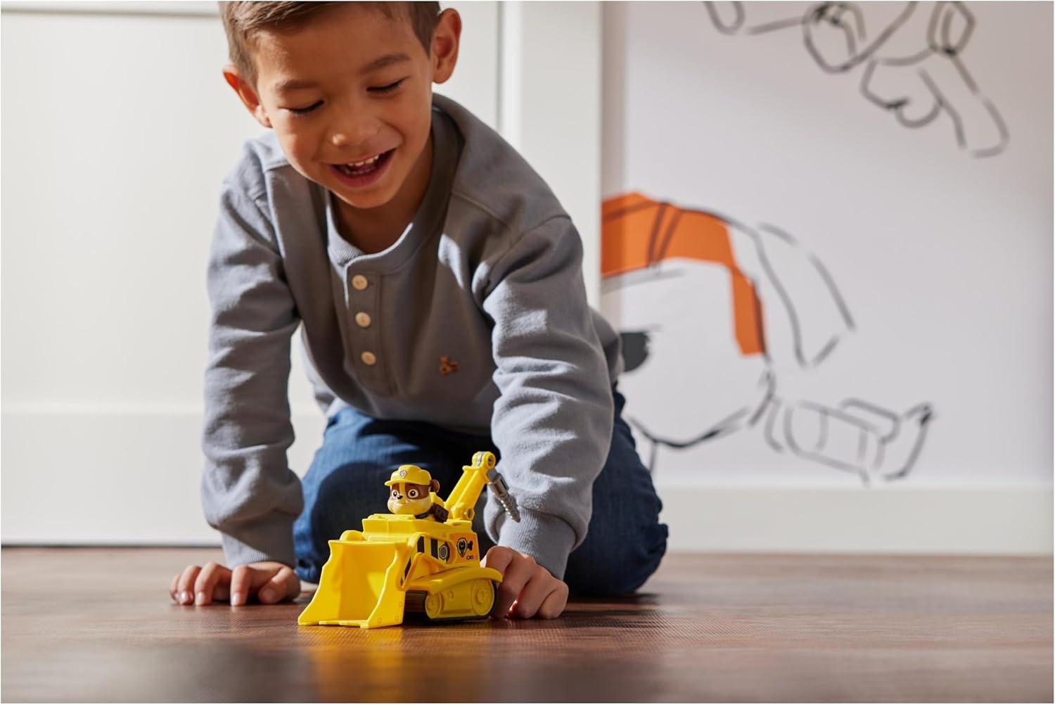 Игрушка Paw Patrol каталка Rubble s Bulldozer - фото 2