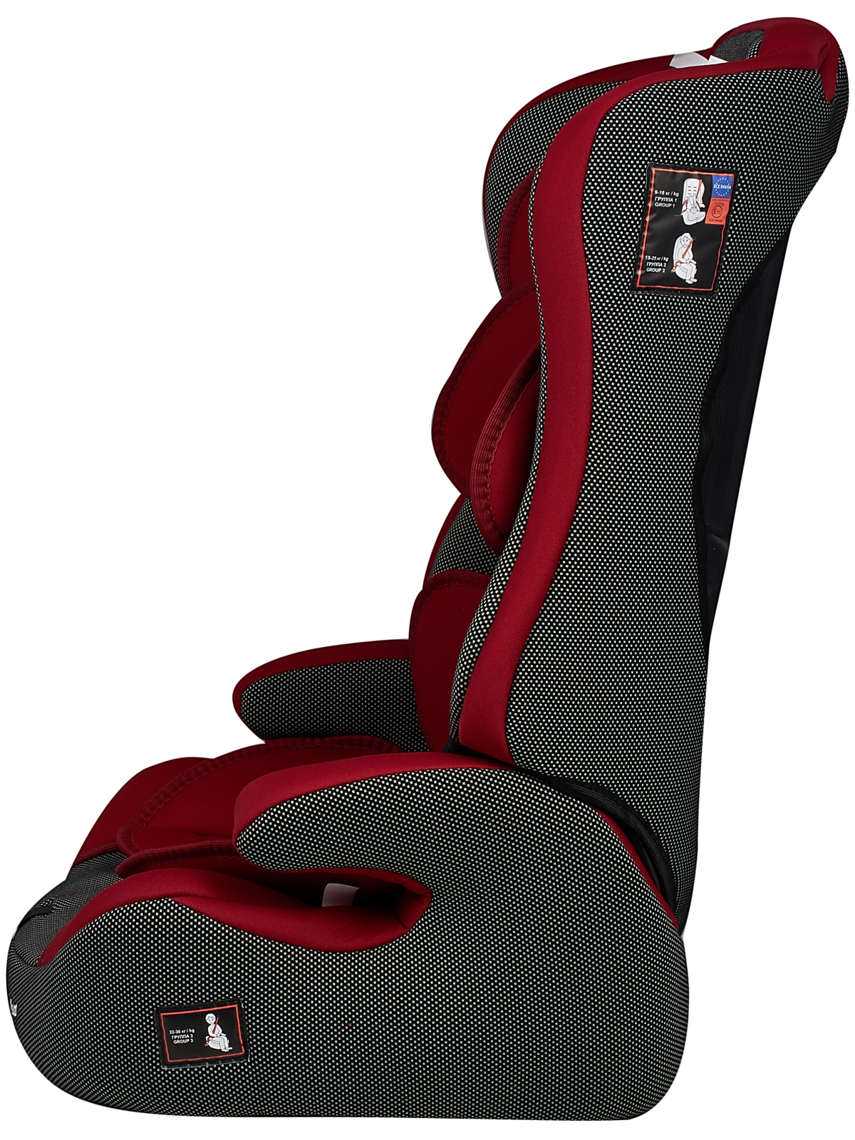 Автокресло Teddy Bear 513R/39 deep red-black dot 1/2/3 (9-36 кг) - фото 3
