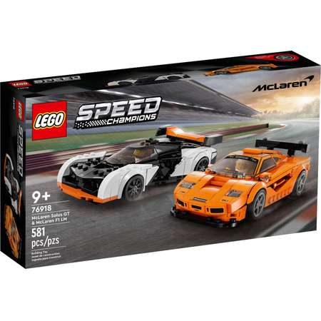 Конструктор LEGO Speed Champions McLaren Solus GT/F1 LM блочный