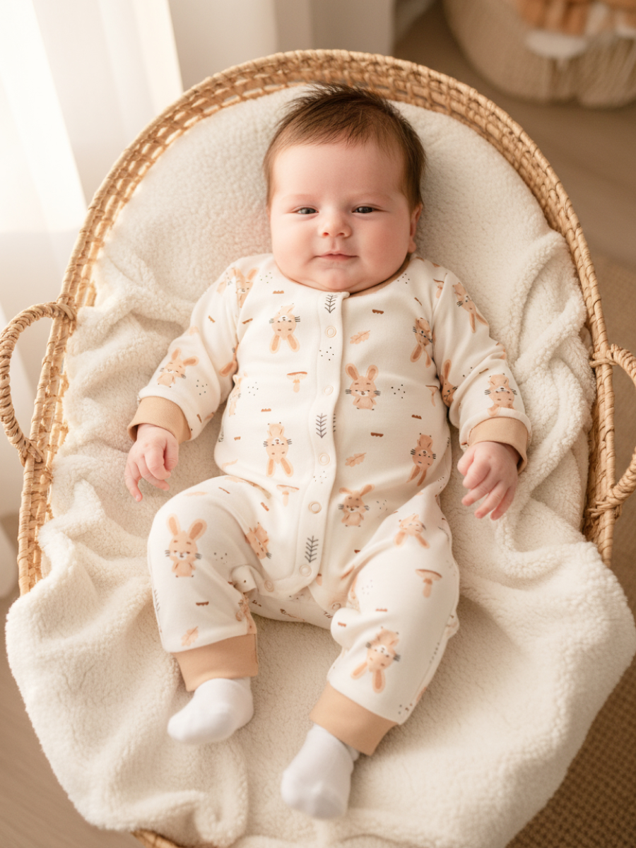 Изображение товара Комбинезон Эскимо 74 с открытыми ножками и длинным рукавом Изображение товара Комбинезон Эскимо 74 с открытыми ножками и длинным рукавом