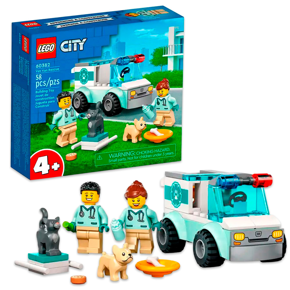 Конструктор LEGO City Спасатели-ветеринары 58 дет. - фото 1