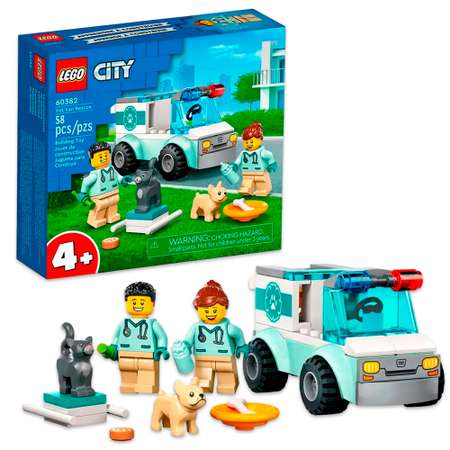 Конструктор LEGO City Спасатели-ветеринары блочный