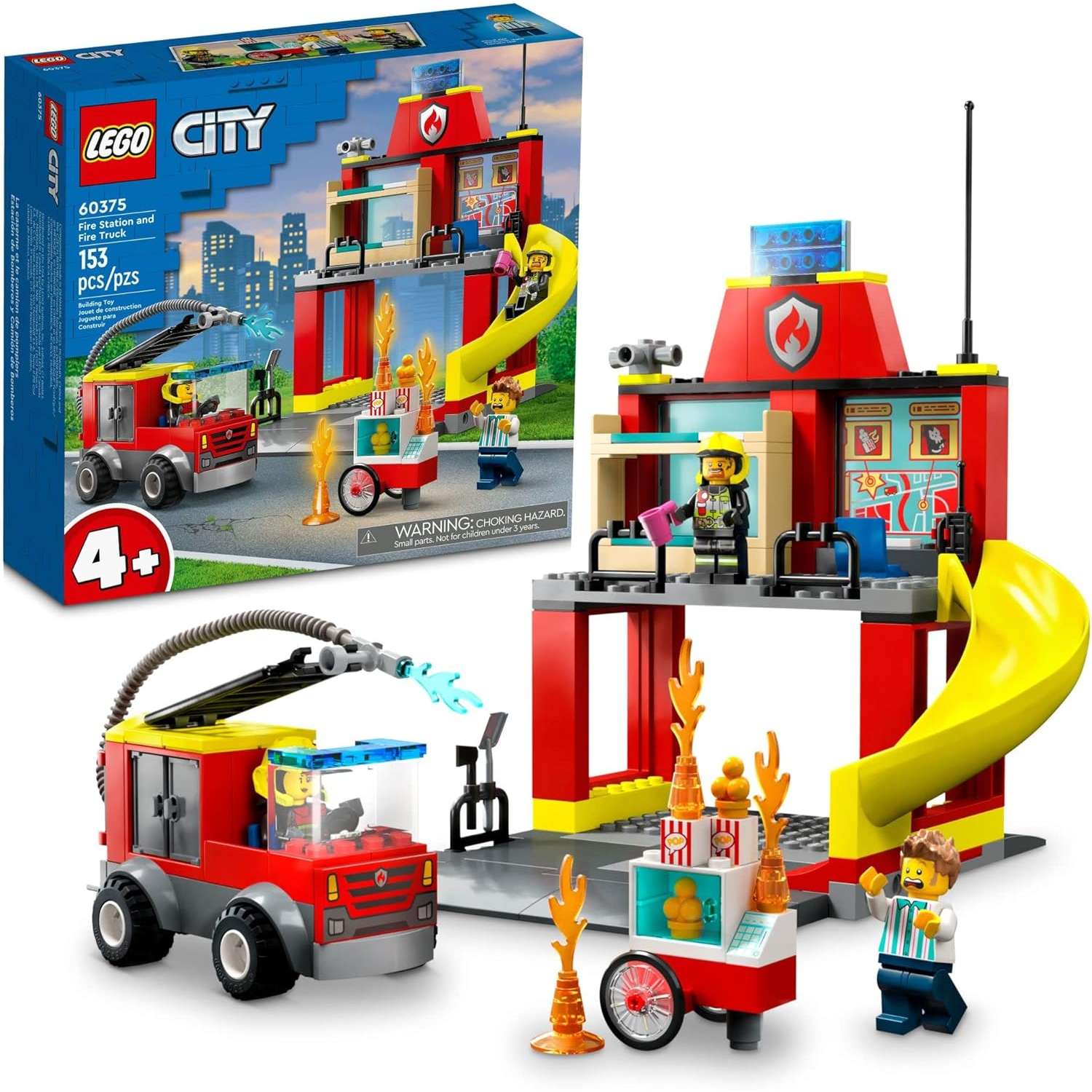 Конструктор LEGO City Пожарная часть и машина 153 дет. - фото 1