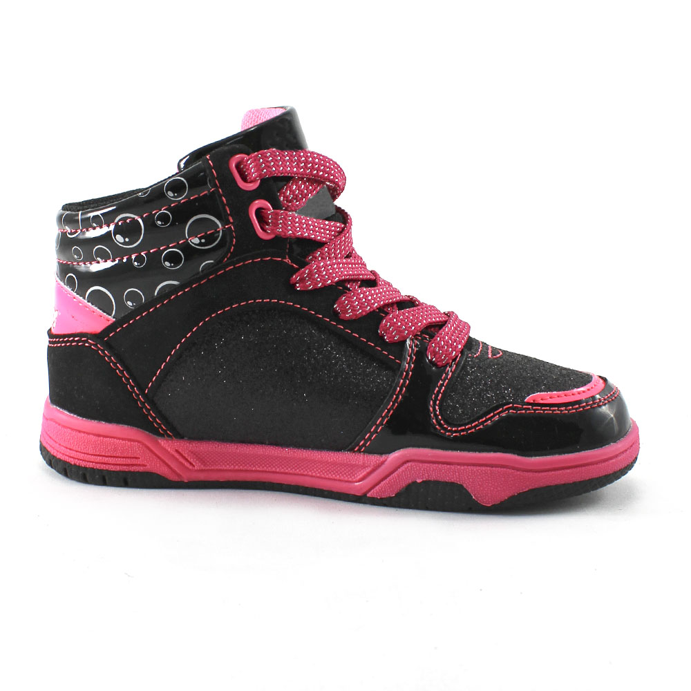 Кеды Europen AB326010-СВ EUROPEN Кеды для девочки,черно-розовый - фото 2