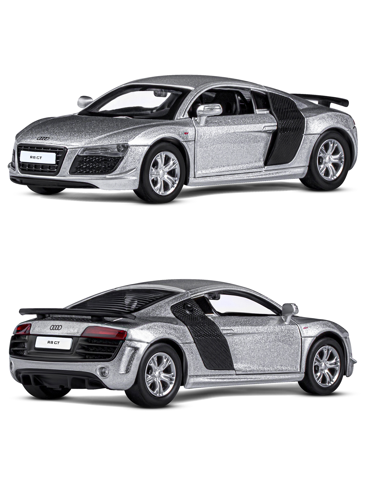 Автомобиль АВТОпанорама Audi R8 GT 1:43 JB1200138 - фото 6