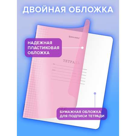 Общая тетрадь Brauberg клетка