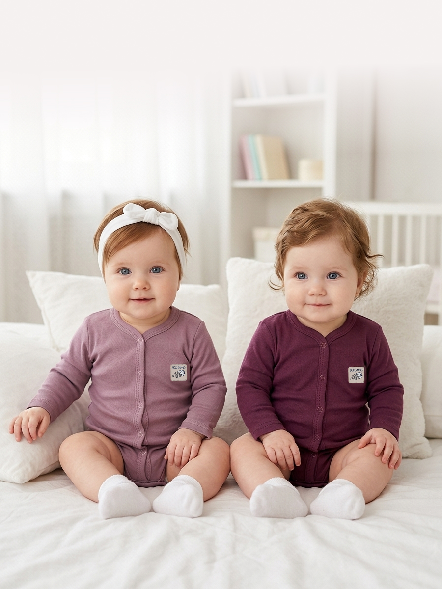 Изображение товара Комплект боди для новорожденных Эскимо 2 шт, размер 62, мягкий трикотаж Изображение товара Комплект боди для новорожденных Эскимо 2 шт, размер 62, мягкий трикотаж