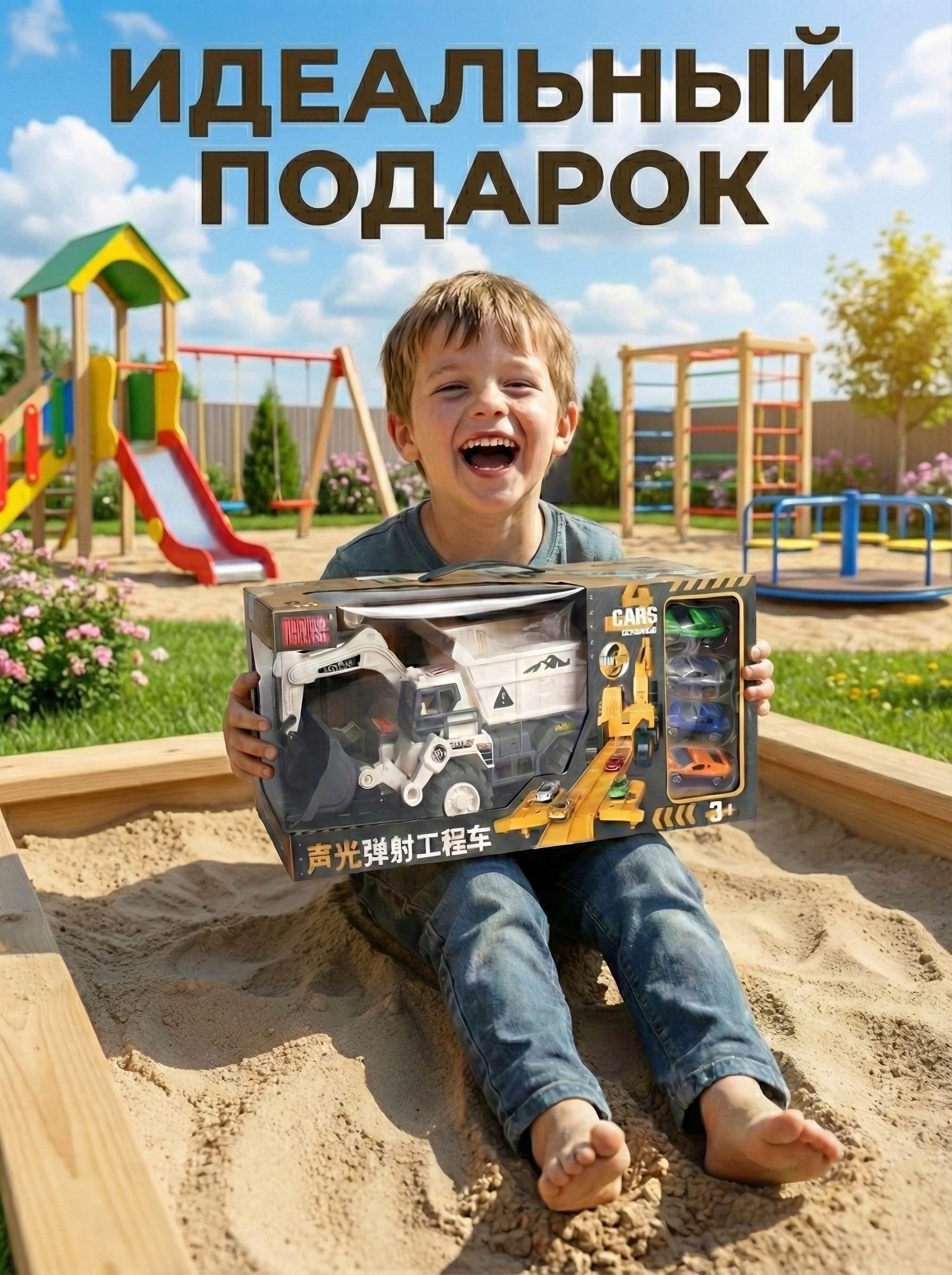 Игровой набор Игрозаврик Truck engineering Машина трансформер 5 в1 белый - фото 8