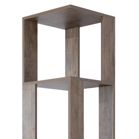 Стеллаж Comfort Avenue Инея дуб Коми 1086 179.1х35х35