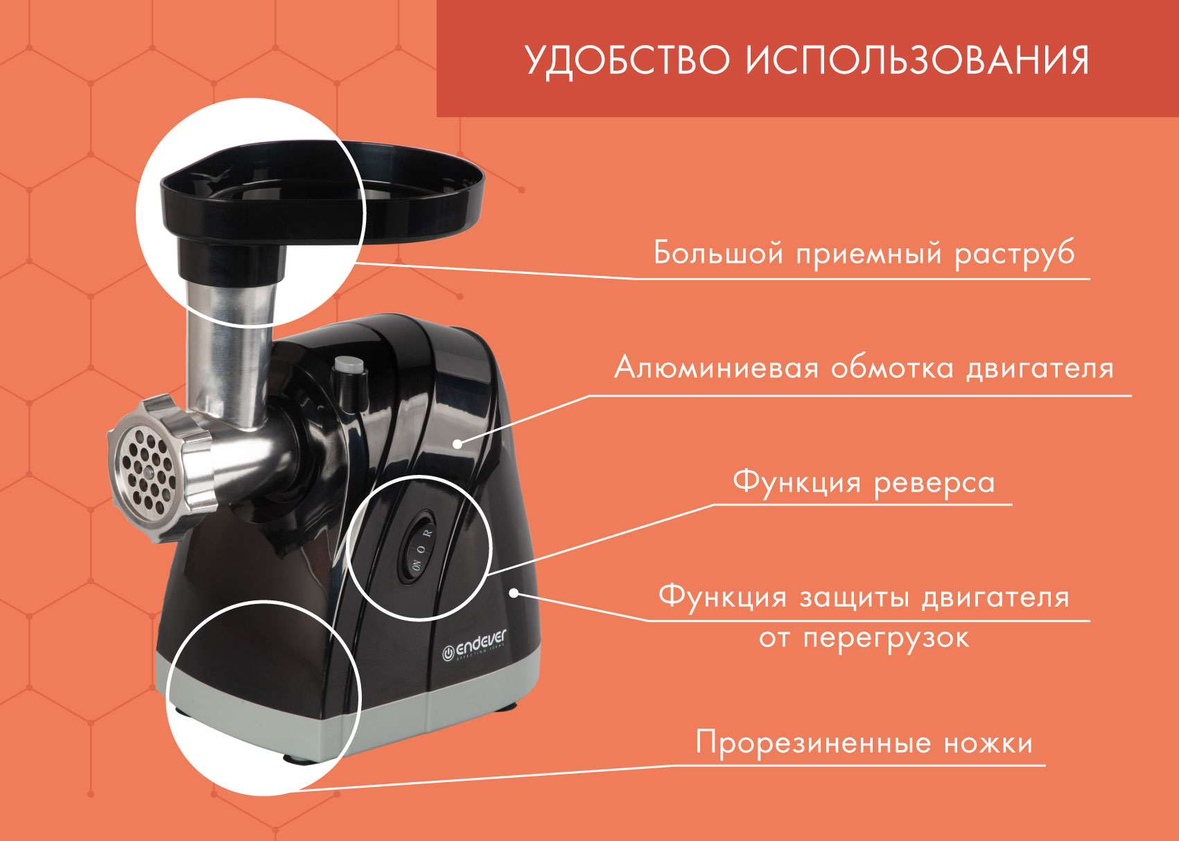 Электрическая мясорубка ENDEVER SIGMA-36 - фото 6