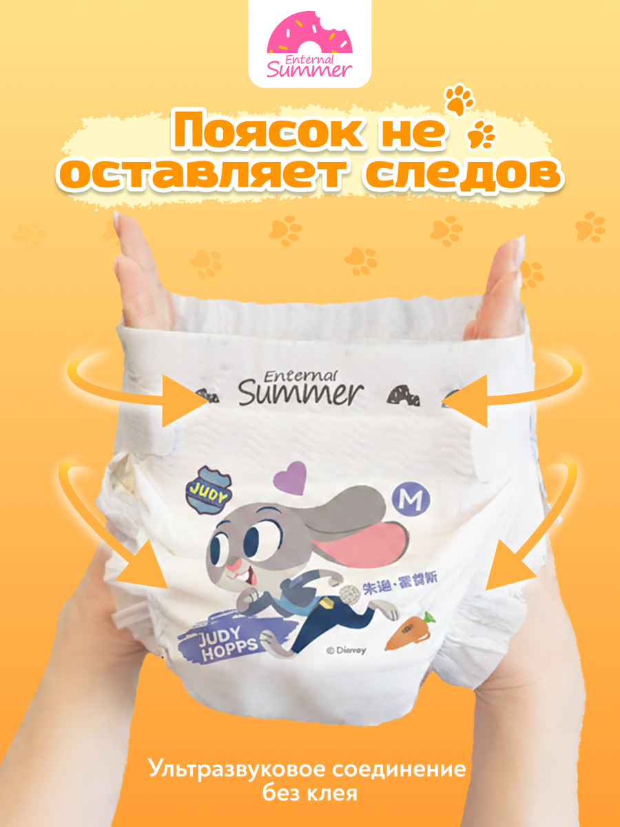 Подгузники Enternal Summer Premium Care ультратонкие M (6-11 кг) 48 шт. - фото 10