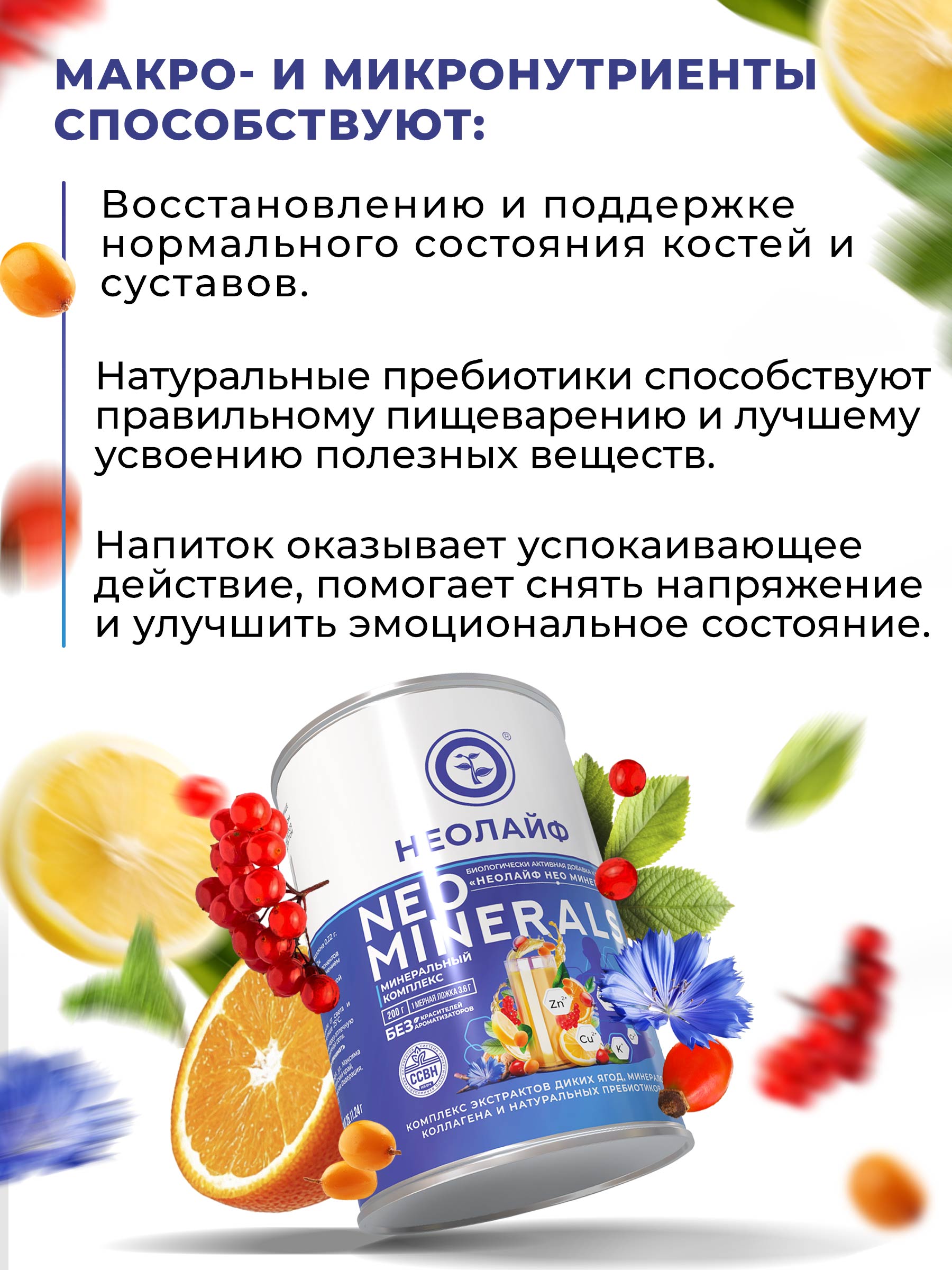 Биологически активная добавка к пище НЕОЛАЙФ «Нео Минерал» 200 гр - фото 3