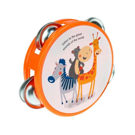 Игрушка музыкальная Рыжий кот бубен