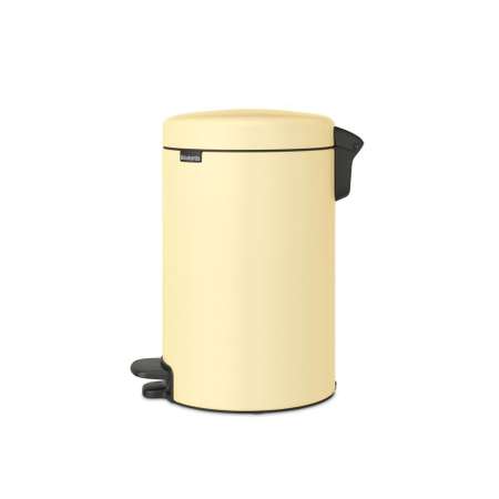 Бак мусорный Brabantia NewIcon с педалью ванильно-желтый 12л 233807