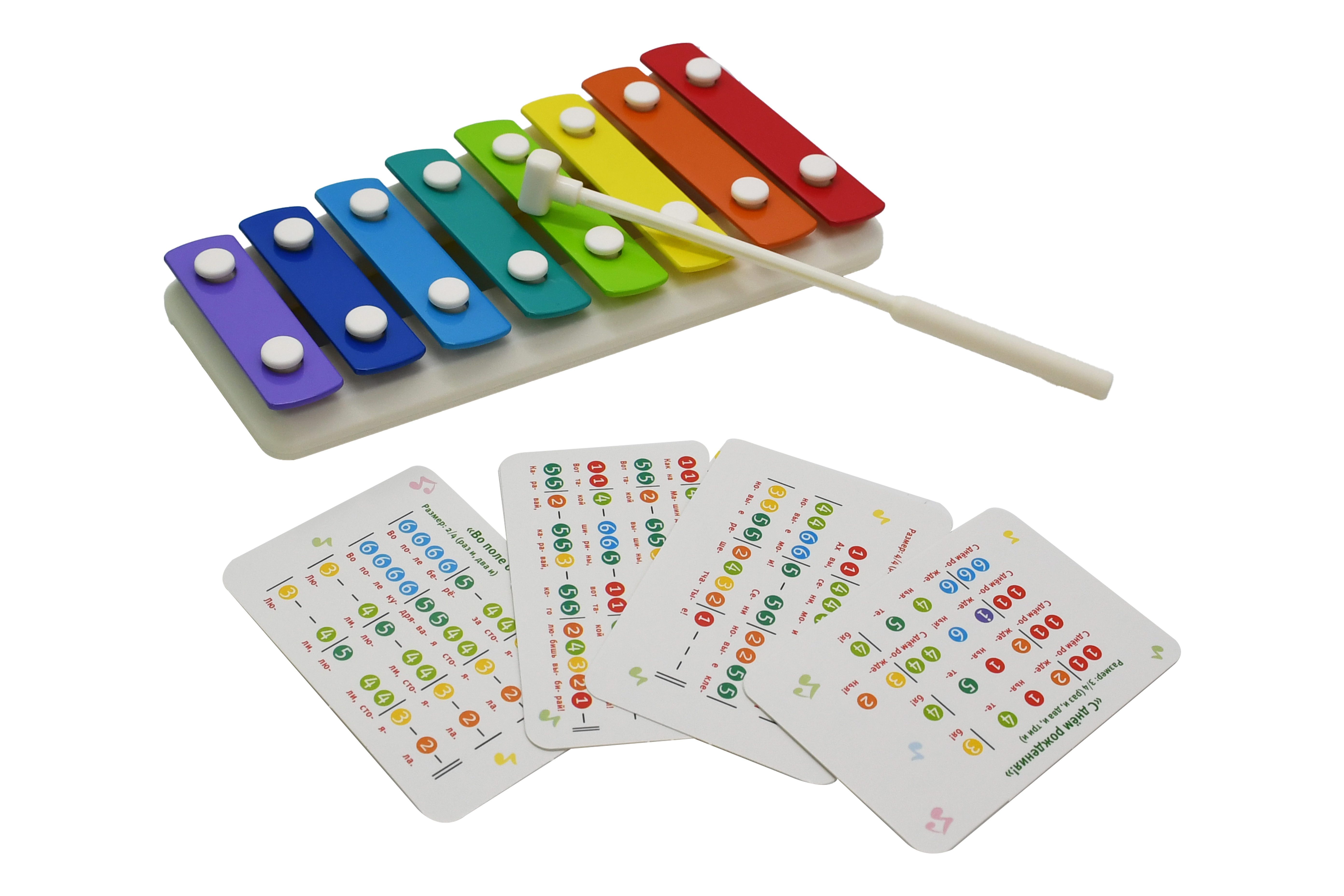 Игрушка музыкальная BabyGo Стучалка металлофон - фото 17