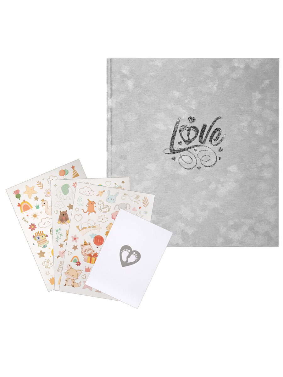 Фотоальбом анкета Brauberg детский семейный для новорожденных с наклейками - фото 21