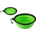 Миска для животных Рыжий кот складная силиконовая 1л