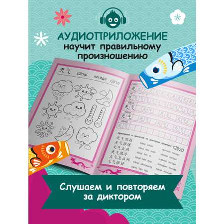 Книга Феникс Китайские прописи раскраски природа