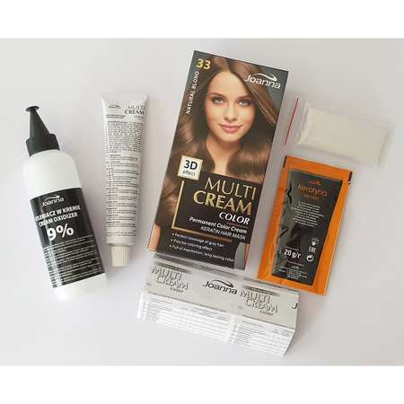 Краска для волос JOANNA Multi cream 3d натуральный блонд (тон 33)