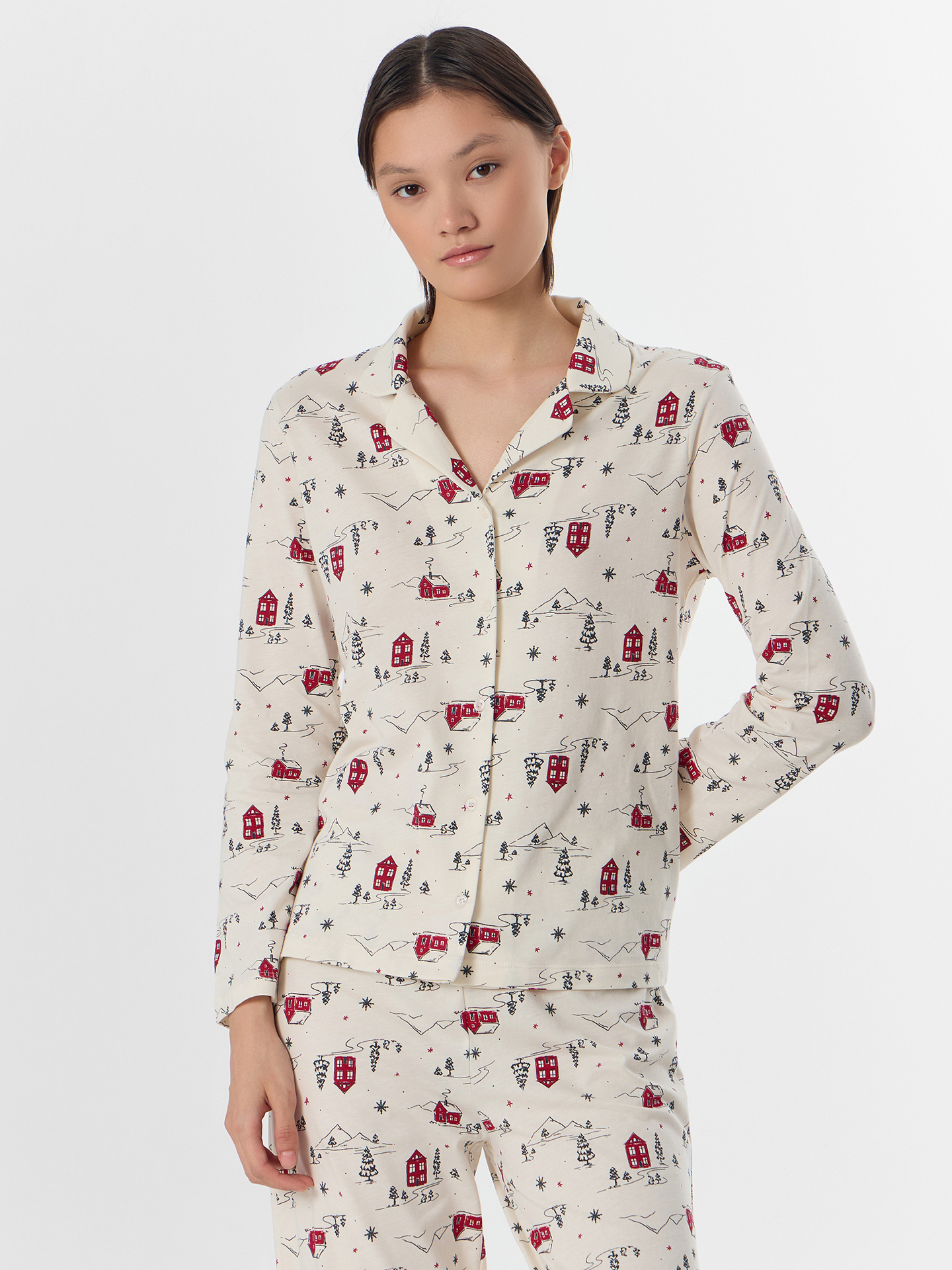 Пижама Mark Formelle (Марк Формэль) 592633/домики на молочном - фото 5