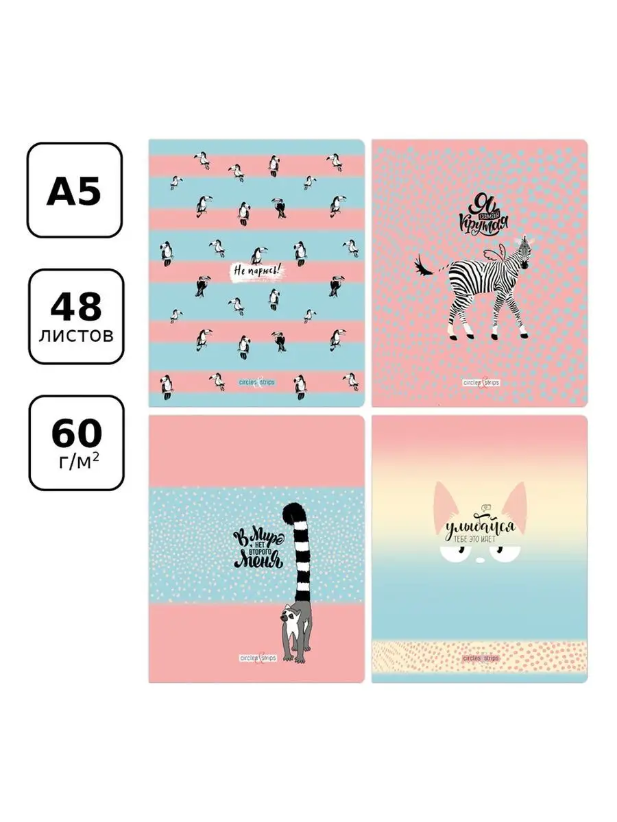 Тетрадь BG клетка 48 лист. 4 шт. - фото 2