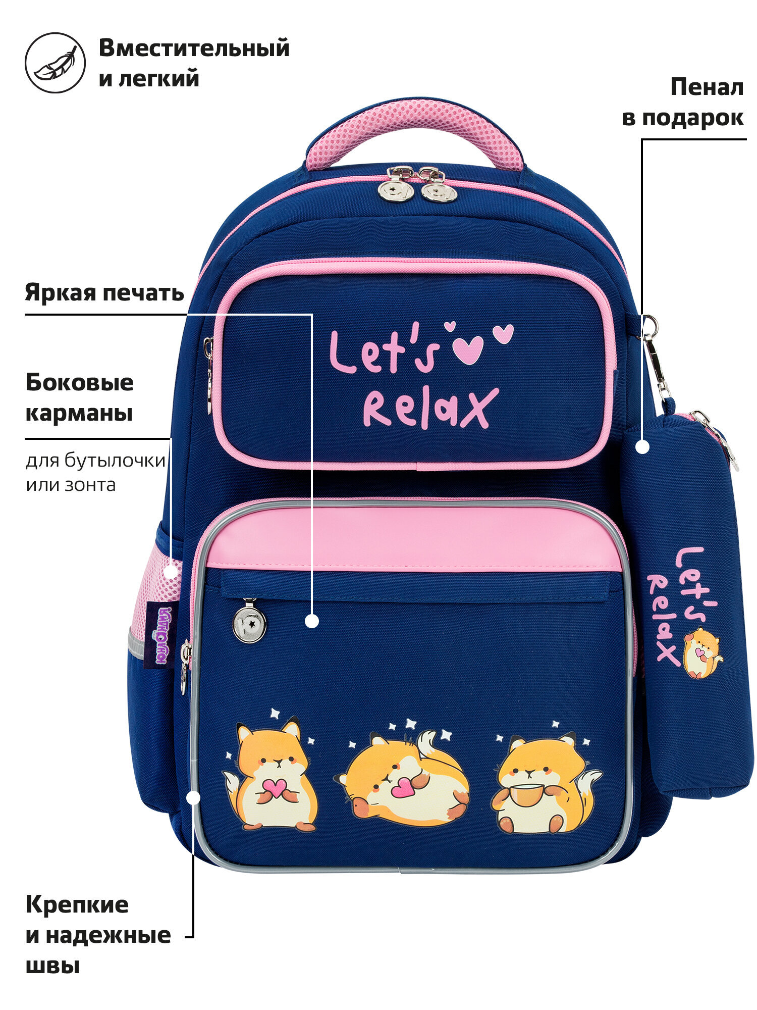 Рюкзак Юнландия отдыхающие котята - фото 6