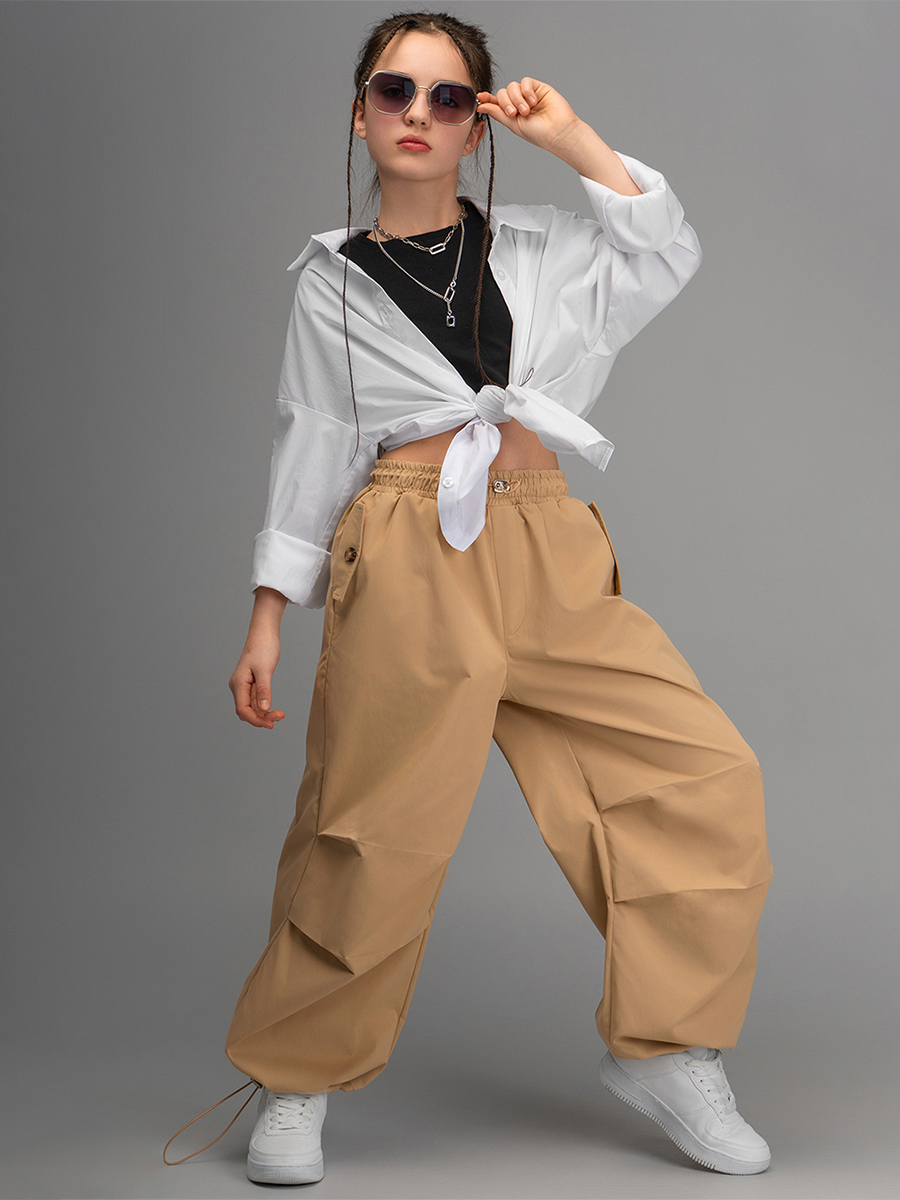 Брюки HappyFox HFI4514бежевый - фото 11