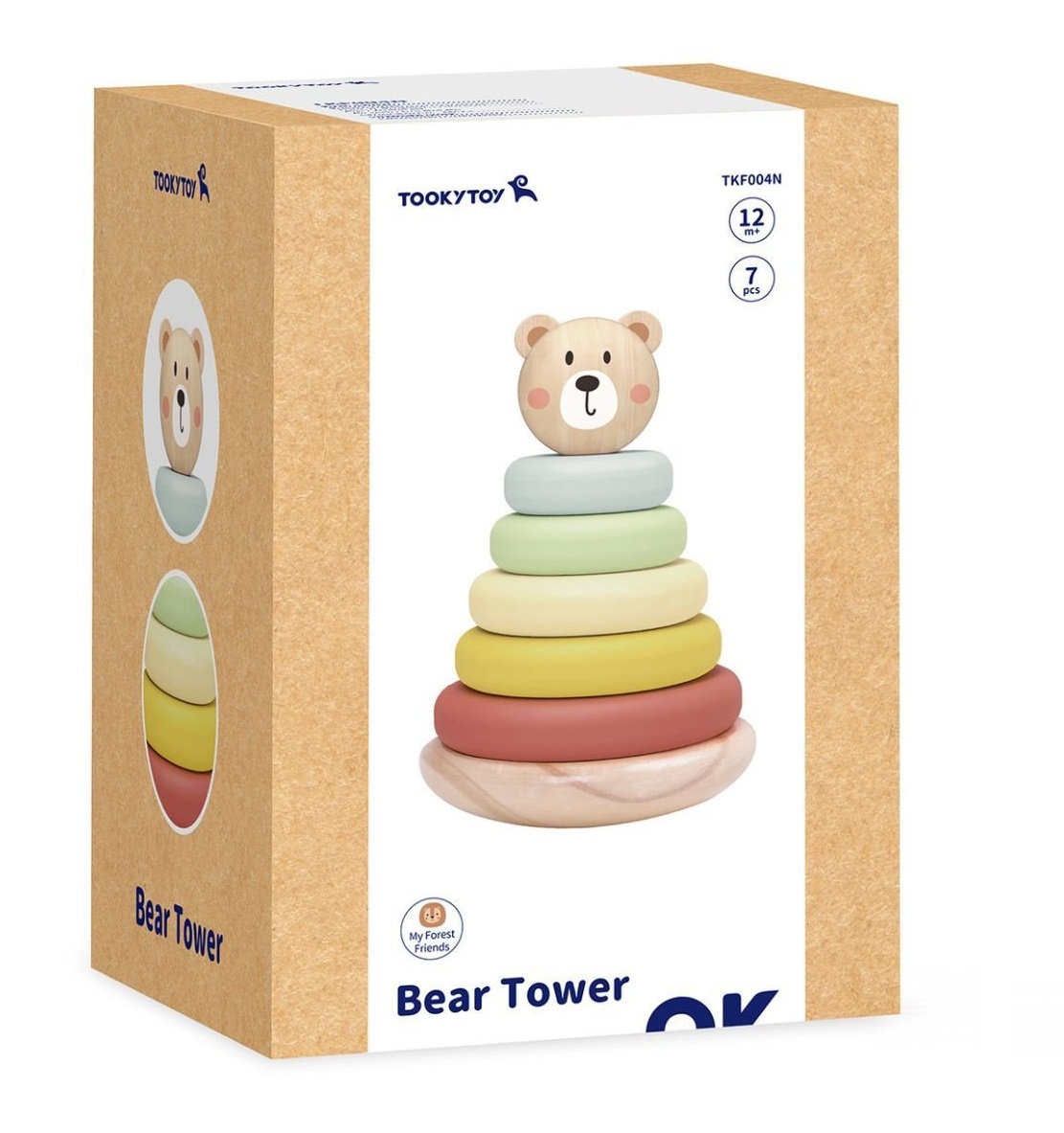 Игрушка Tooky Toy пирамидка Медвежонок - фото 2