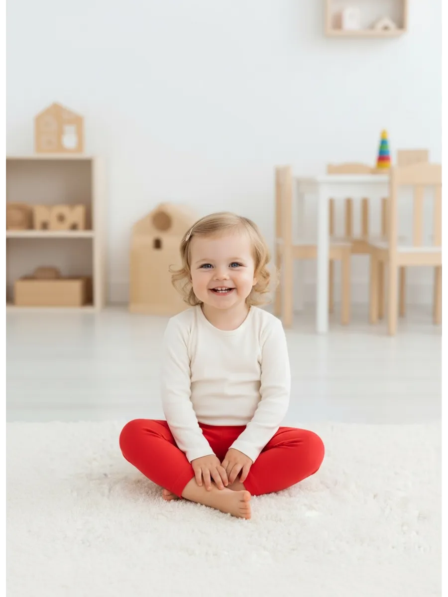 Штанишки Linas baby 771-12R-Красный - фото 6