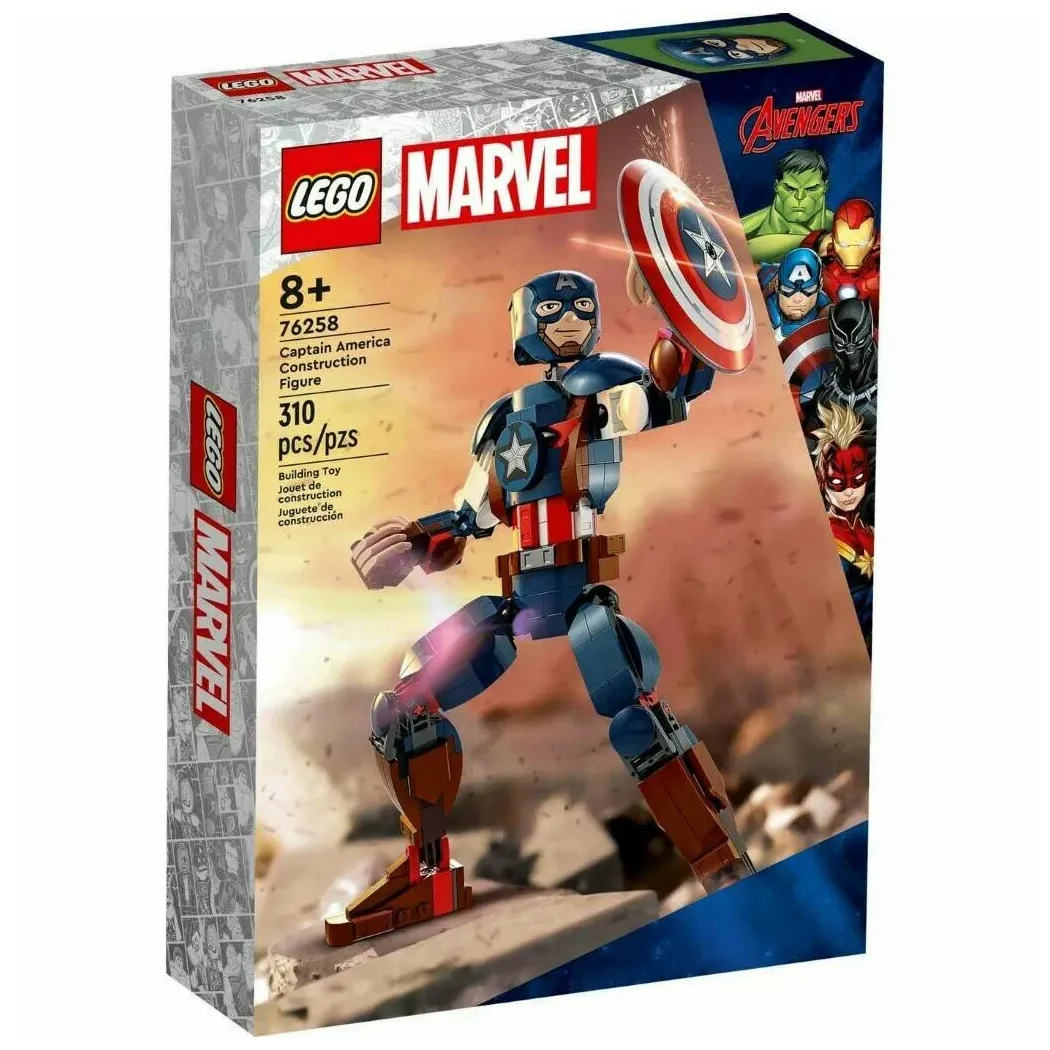 Изображение товара Конструктор LEGO Marvel 76258 Капитан Америка с движущимися частями